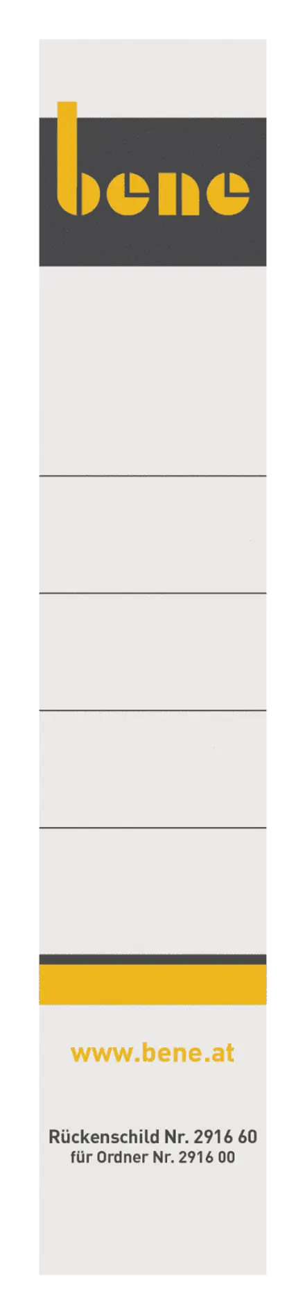 Standard-Rückenschild