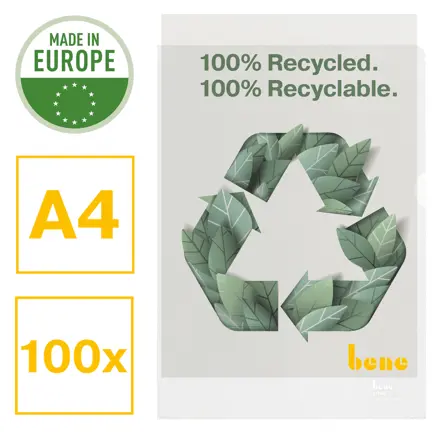 Bene Sichthülle 100% recycelt A4