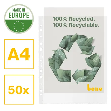 Bene Premium Prospekthülle 100% recycelt A4